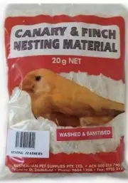 Canary and Finch Bird Nesting Feathers 20g AU Stock