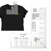 T-Shirt Ruler Guide Alignment Tool Acrylic T Shirt Ruler Measuring For Heat Pres