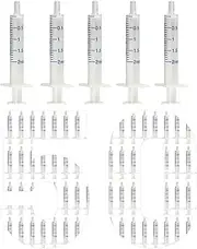 50 Pack 2ml Plastic Syringe, luer slip syringe, Used in Scientific Laboratories, Liquid refilling, DIY Crafts, Scientific Labs By Labfil