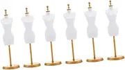 BESPORTBLE 6Pcs Doll Dress Mannequin Stand DIY Display Model for Safe Plastic Design for Dress Making Creative Play and Dollhouse Decoration