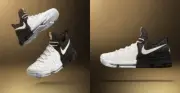 Nike Zoom KD 9 BHM GOLD Black History Month White 860637-100 Kevin Durant sz 9.5