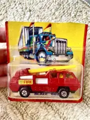 Matchbox Superfast No 22 Blaze Buster White Interior On Unopened Cut Card