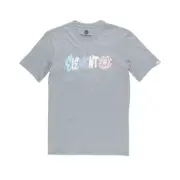 ELEMENT Boy's S/S T-Shirt CHIMP - GRH Grey Heather - Medium - NWT