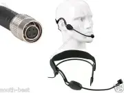 Black - earhook Headset Microphone mic For Audio Technica Wireless 4pin