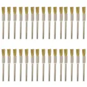 KEWAYO 30Pcs Brass Wire Brushes Set 1/5″(5Mm) X 1/8″(3Mm) Wire Brush Rust Pai...