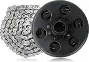 3/4" Bore 10 Tooth Centrifugal Go Kart Engine Clutch with 5 Feet #40/41/420 Chai