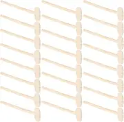 PRETYZOOM 50pcs Mini Wooden Hammer for Small Mallet Educational Creative Pounding Tool for Imaginative Play and Hand Eye Coordination Development