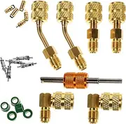 Alipis Mini Split Adapter Kit Diy R410 Conversion Valve Core Remover Hvac Tools Set Connector