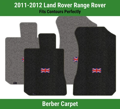 Lloyd Berber Front Carpet Mats for '11-12 Land Rover Range Rover w/British Flag (for: Land Rover)