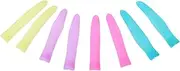 4 Pairs Non Nail Trimmer Handle Cover Cuticle Scissor Silicone Sleeve Easy Install Comfortable Ergonomic Design Family Safe Material Random Color