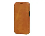 Iphone 15 Pro Wallet Phone Case,Pu Leather Phone Case With RFID Blocking and Card Slots Holder-Khaki
