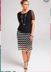 NEW RRP$179 TS TAKING SHAPE "GEO LACE SKIRT" PLUS SIZE 20 (# 1011