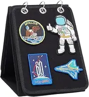 Huayeex Sticker Display Stand, Double-Sided Patch Organizer Sticker Display Patch Holder, Display Board, Patch Wall Display for Loop Patches, Home, Office, Friends, Family