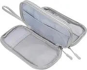 Portable Electronic Accessories Pouch Double Travel Storage Organizer for Carrying Case Zipper Pouch for Outdoor Use Great for Drives and Cables