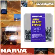 Narva 2 Amp Grey colour Mini Blade Fuse with Size 17mm x 11mm - Box Of 50