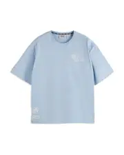 Scotch & Soda Loose Fit Slub Embroidery Tee
