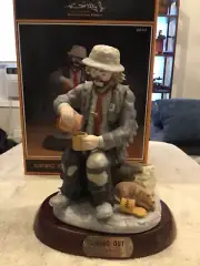 Emmett Kelly Jr Signature Collection Flambro- DINING OUT #9870 3963/12000