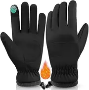 [ZOTIKA] Winter Gloves Men Women, Touch Screen Gloves, Windproof Waterproof Warm Gloves, for Skiing Running Hiking Cycling Texting Gloves, Winter Gloves, One Size
