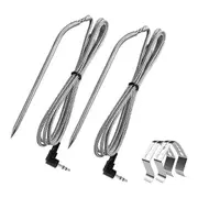 2 Pack for Meat Probes,Smoker Grill Temperature Sensor