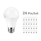 24 Pieces E27 Screw LED Bulb SMD 2835 5W Warm White 2700K PC Bulbs for Wedding