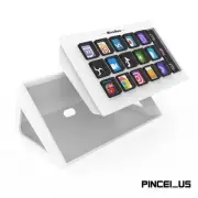 MiraBox MBOX 293S Stream Deck Visual Keyboard (White) w/ 15 LCD Keys&LCD Window