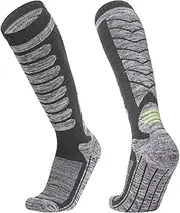 HIKOAN Long Ski Socks for Winter Sports Skiing and Snowboarding Hiking Socks