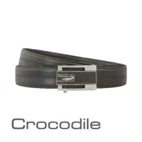 在飛比找PChome24h購物優惠-Crocodile 鱷魚皮件 真皮皮帶 紳士自動穿扣皮帶 0