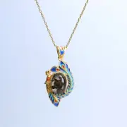 Sericho pallastie meteorite pendant， Meteorite necklace，from Kenya AB93