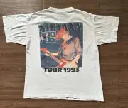 Nirvana In Utero Tour 1993 Merch, 2 Sided, 90s Vintage Graphic T-Shirt 104602