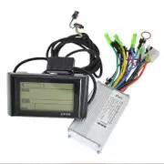 24V-48V SW900 Large Screen LCD Display Meter Controller for Electric Bicycle E-Bike Speed Control Display Bicycle Yalo BlackSilver