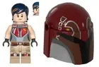 LEGO Minifigure Sabine Wren - Dark Blue with Orange Highlights Hair SW Inv 4