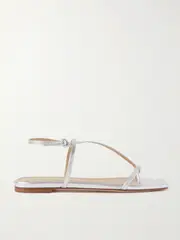 [Aeyde] Aeyde - Ella Metallic Leather Sandals - Silver - IT36 IT 36 Silver