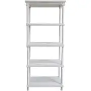 LVD Noosa Bookshelf Organiser Storage Home Room Furniture 180x40cm Rustic WHT
