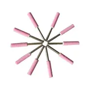10Pcs 4.8mm 3/16 Chainsaw Sharpener Burr Grinding Stone File Chain Tool A