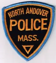 Pick 1 North Andover, MA Police patch: old style-cheesecloth back; or new style