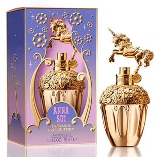 『精品美妝』正裝ANNA SUI 安娜蘇 童話金色獨角獸 女性淡香水 50ML  TESTER