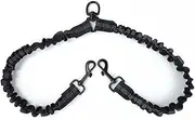 Double Lead for 2 Dogs, Double Dog Lead Coupler, Reflective, Shock-Absorbing Safety Bungee Lead Splitter for Walking 2 Dogs