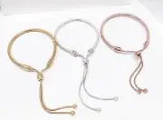 PANDORA Rose Shine Gold Sliding Chain Charm Bracelet 569652C0 589652C0 599652C01