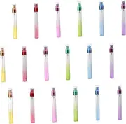 SHERCHPRY 18pcs 10ml Simple Perfume Glass Bottles Mini Spray Bottle Perfume Atomizer Refillable Portable Leak-proof Easy to Hold