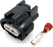 1/2 Pin Auto Waterproof Sensor Connector Socket 2.2mm Female Plug 90980-11163 7283-1224-10 7283-1224-30(1 Set)