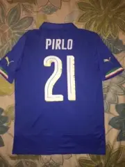 PUMA ANDREA PIRLO ITALY SHORT SLEEVE HOME JERSEY WC 2014 SIZE SMALL