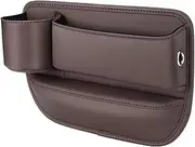 Car Interior Car Seat Gap Organizer Storage Box Pocket Multifunction Universal Wallet Keys Card Cup Phone Holder Auto Interior Car Interior Trim(Left-Brown)