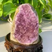 1120g Natural Amethyst Geode Mineral Specimen Crystal Quartz Energy Decoration