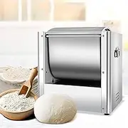 Electric Food Stand Mixer, 850W Commercial Dough Mixer, Stainless Steel Dough Mixing Machine with Spiral Stirring, Bi-directional Rotation and Imitation of Hand Kneading