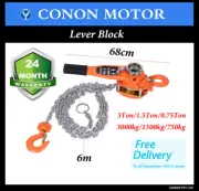 Lever Block 6M Comealong Chain 3T/1.5T/0.75T Manual Operated Lifting Tool