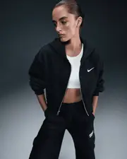 Nike Sportswear Phoenix Fleece Women's Loose Cropped Full-Zip Hoodie