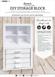 Studio Light HEN DIY Storage Block-Nr. 58, Drawer Units (Pack of 1)
