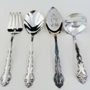 MODERN BAROQUE by Oneida 4 Piece HostessSet NEW NEVER USED Silver Plate