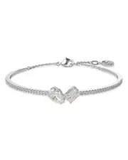 Swarovski Mesmera Mixed Cut Bangle Bracelet in Rhodium Plated