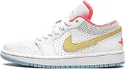 [Nike] Jordan Womens WMNS Air Jordan 1 Low SE DC9509 100 White/Sesame/Flash Crimson - Size 11W